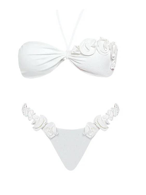 Three-dimensional Flower Bikini Two-piece Set - Image 5