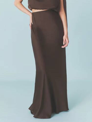 Minimalist Ribbon Top And Skirt Suit-Skirt - Image 8